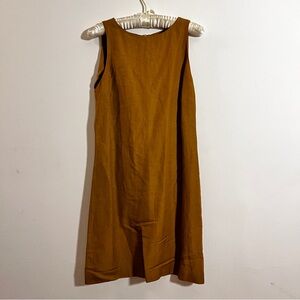 Elegant Sleeveless Brown Dress